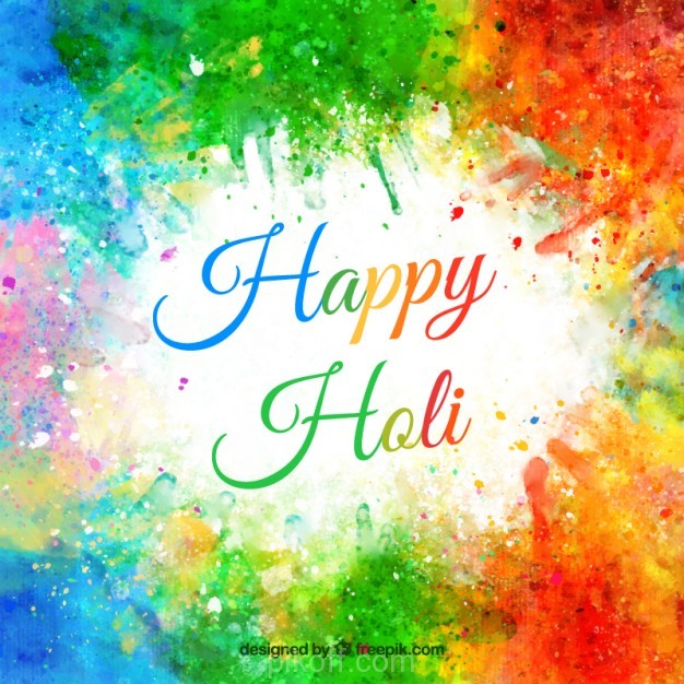 626x626 Painting Splash Holi Festival Background Vector Free Download