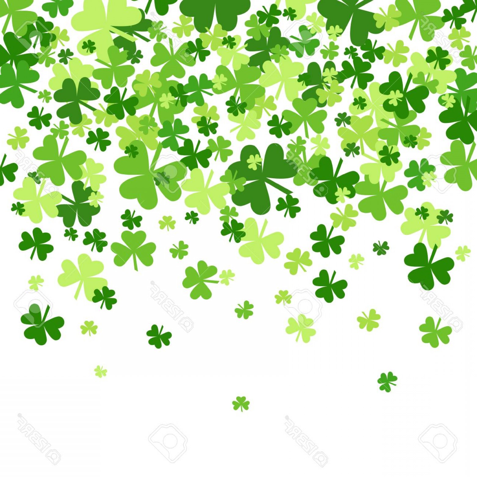 1560x1560 Photostock Vector Shamrock Pattern Background Saint Patrick Day