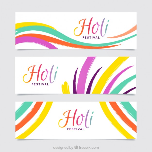 626x626 Colourful Lines Holy Festival Banners Vector Premium Download