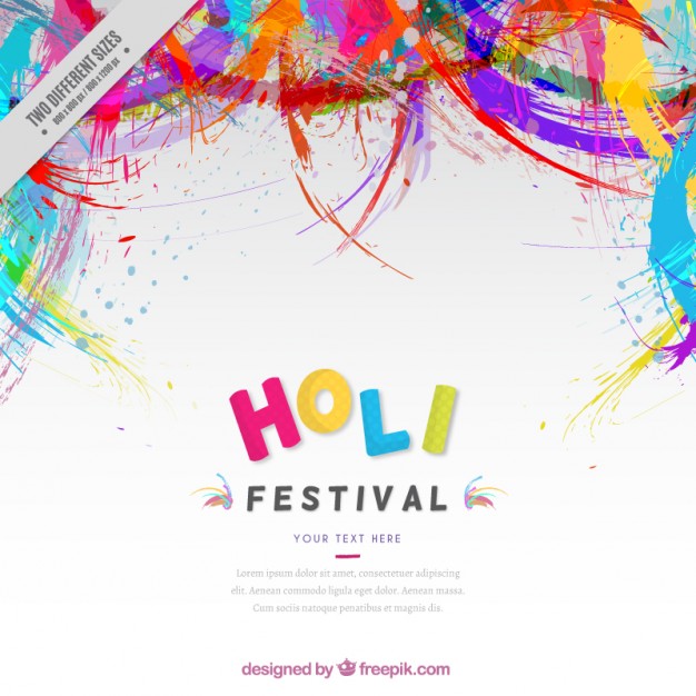 626x626 Colors Abstract Holi Festival Background Vector Free Download