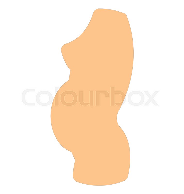 760x800 Belly For Fetus Vector Icon Stock Vector Colourbox