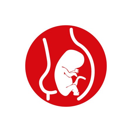 450x450 Fetus Vector Icon Isolated Royalty Free Vector Graphics