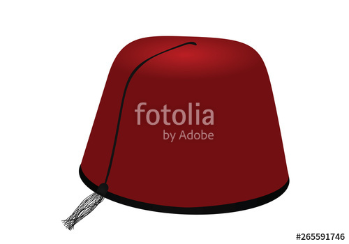 500x350 Turkish Red Fez Vector Stock Image And Royalty Free Vector