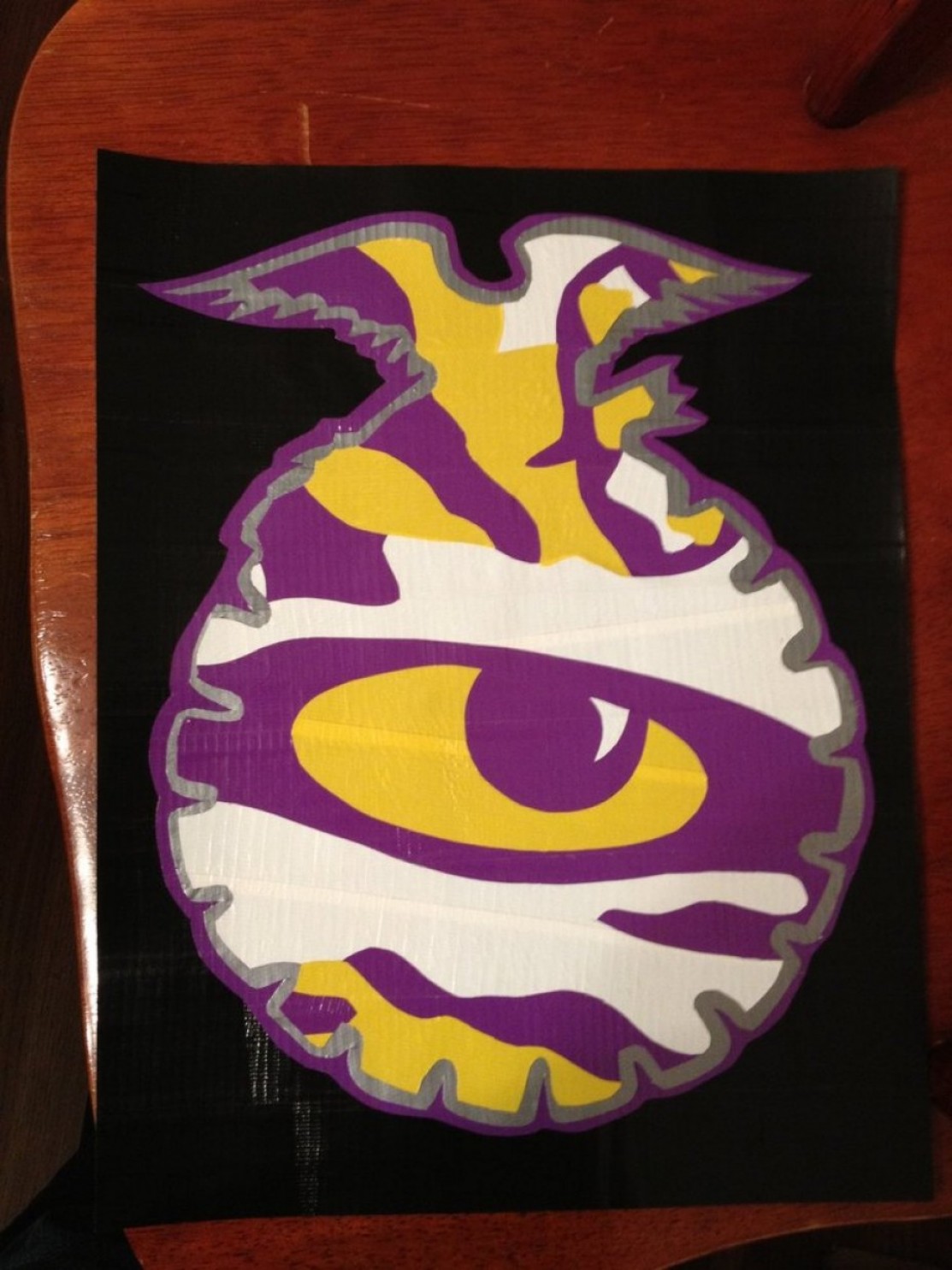 1113x1485 Lsu Tiger Eye Inside Of Ffa Logo In Duct Tape Soidergi