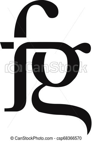 Creative Initial Letter Fg Logo Vector Concept Element 307x470 Creative Initial Letter Fg Logo Vector Concept Element