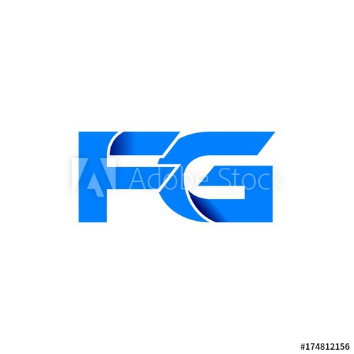 Fg Logo Initial Logo Vector Modern Blue Fold Style 500x500 Fg Logo Initial Logo Vector Modern Blue Fold Style