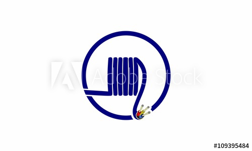500x300 Fiber Optic Cable Reels Electric Icon Logo