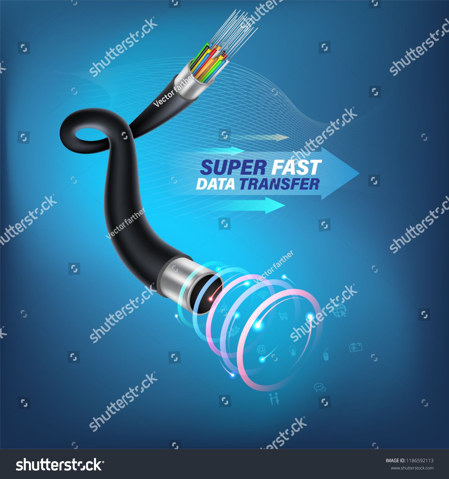 1500x1600 Optical Fiber Cable For Communication Technology And Connecting