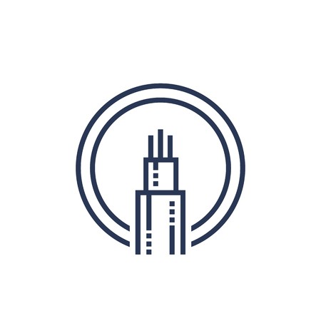 450x450 Optic Fiber Cable Vector Icon, Linear Royalty Free Vector Graphics