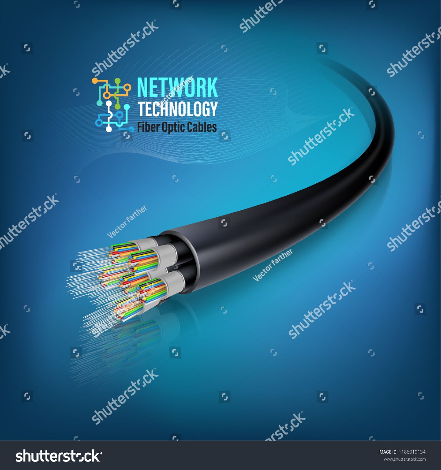 1500x1600 Cable Vector Hight Detail For Communication Technology And Network