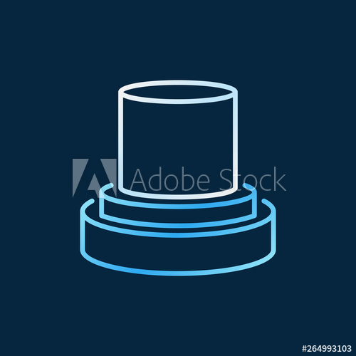 500x500 Fiber Optic Vector Minimal Colorful Linear Icon Or Logo On Dark