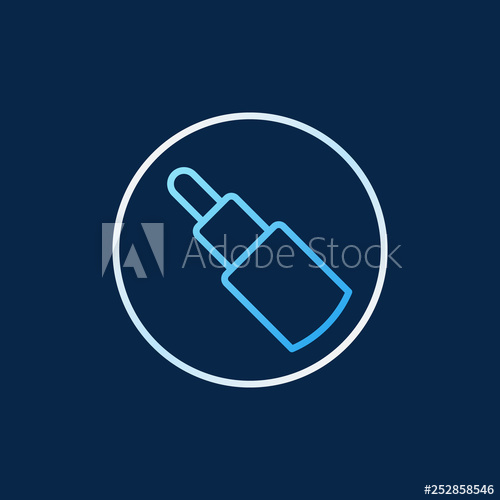 500x500 Simple Fiber Optic Cable In Circle Vector Modern Outline Icon