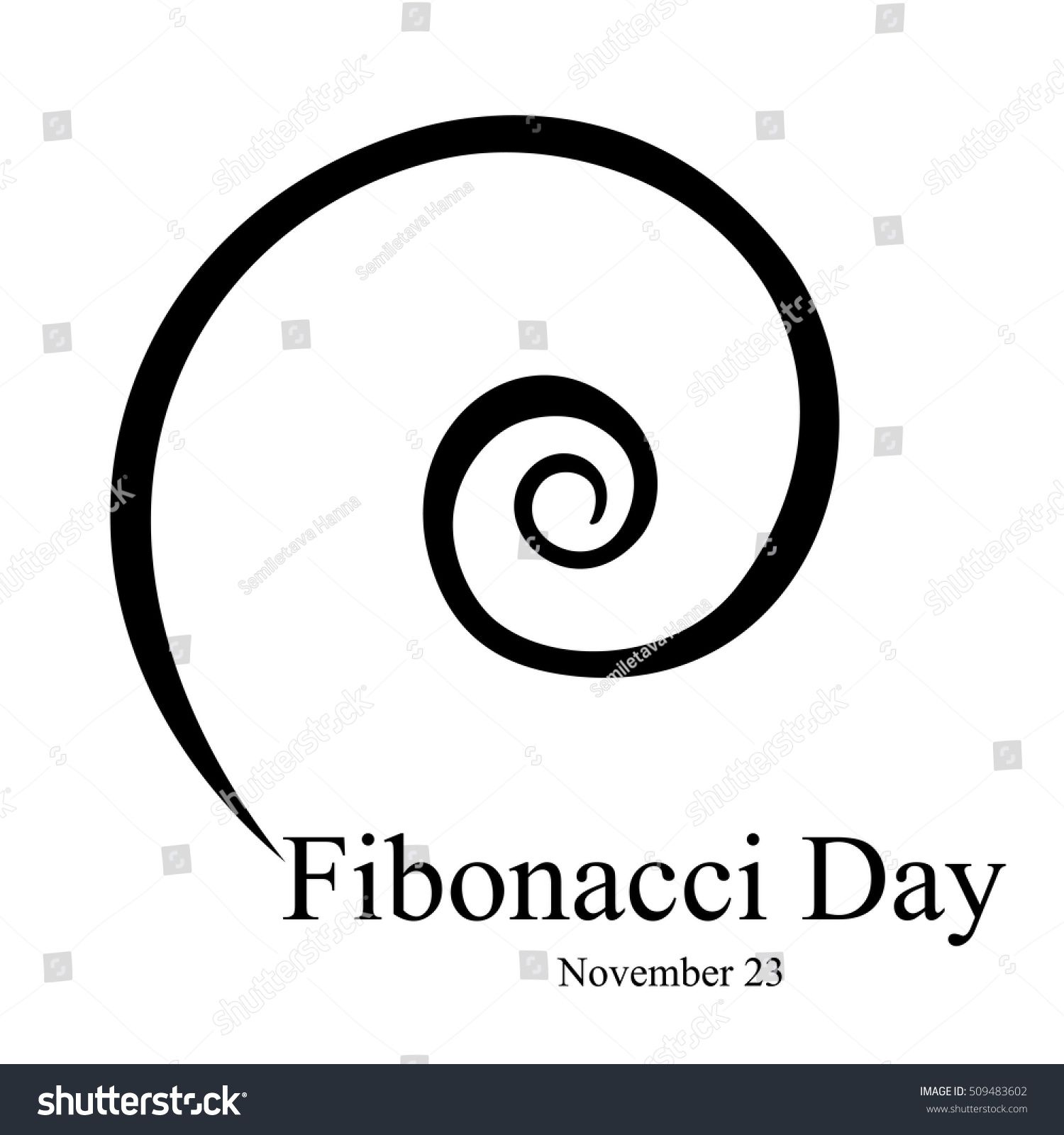 1500x1600 Fibonacci Day November Vector Illustration Fibonacci