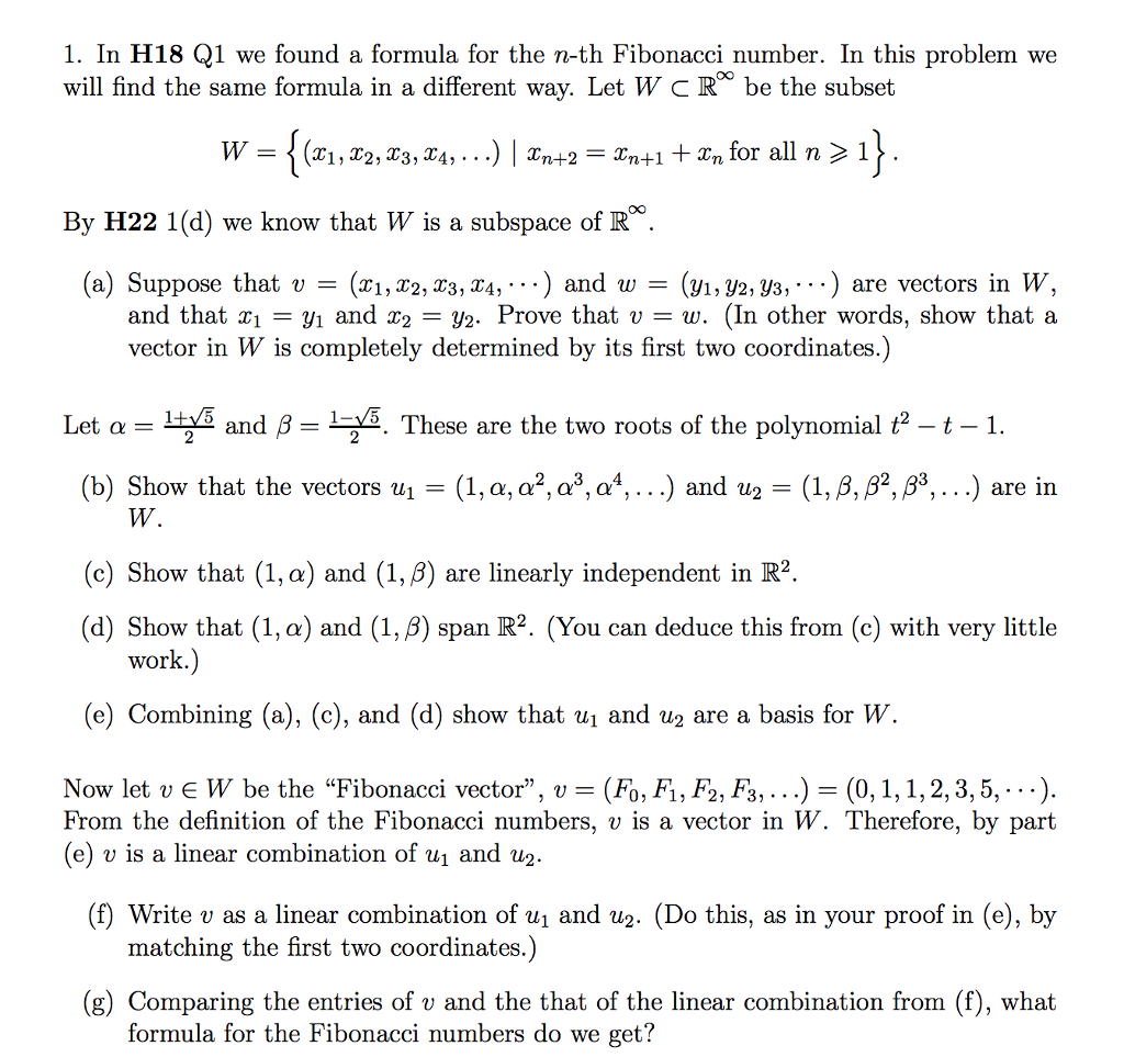 Solved In We Found A Formula For The N Th Fibonacc 1024x963 Solved In We Found A Formula For The N Th Fibonacc