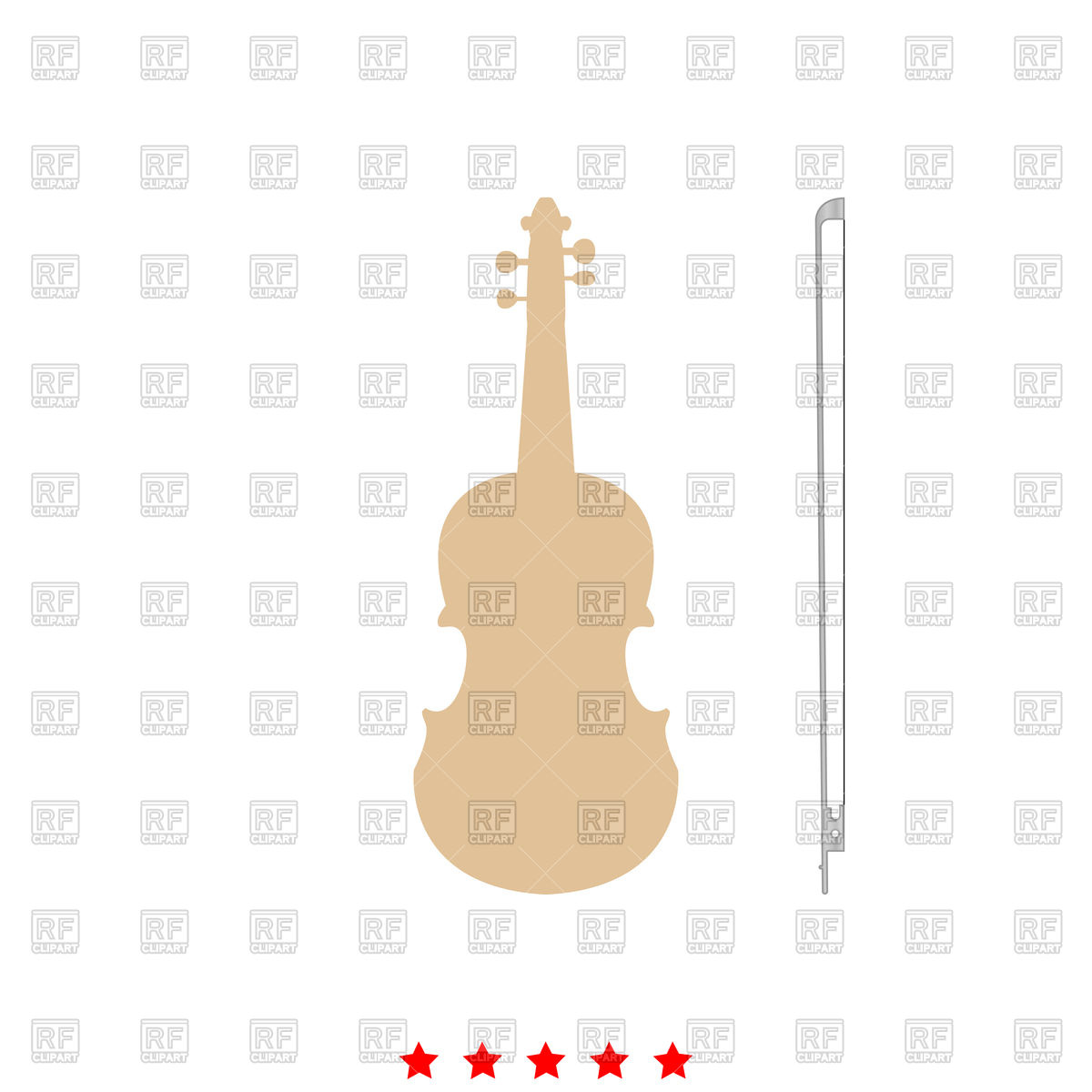 1200x1200 Violin On White Background