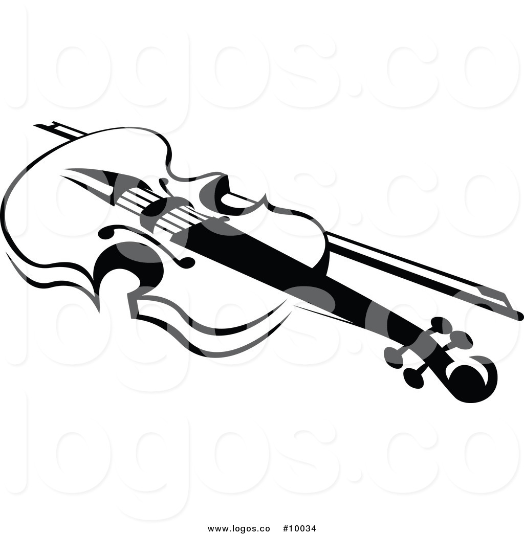 1024x1044 Royalty Free Vector Of A Black And White Fiddle Logo