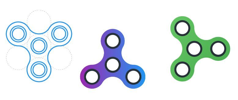 778x327 Free Fidget Spinner Vector