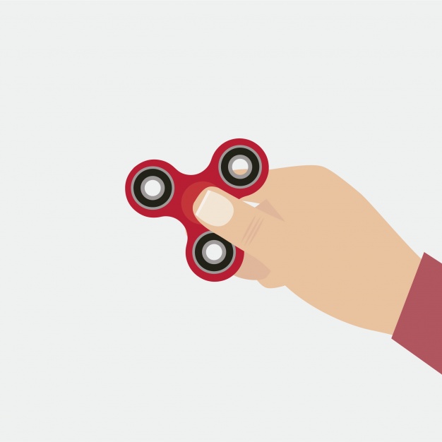 626x626 Hand Holding Fidget Spinner Vector Free Download