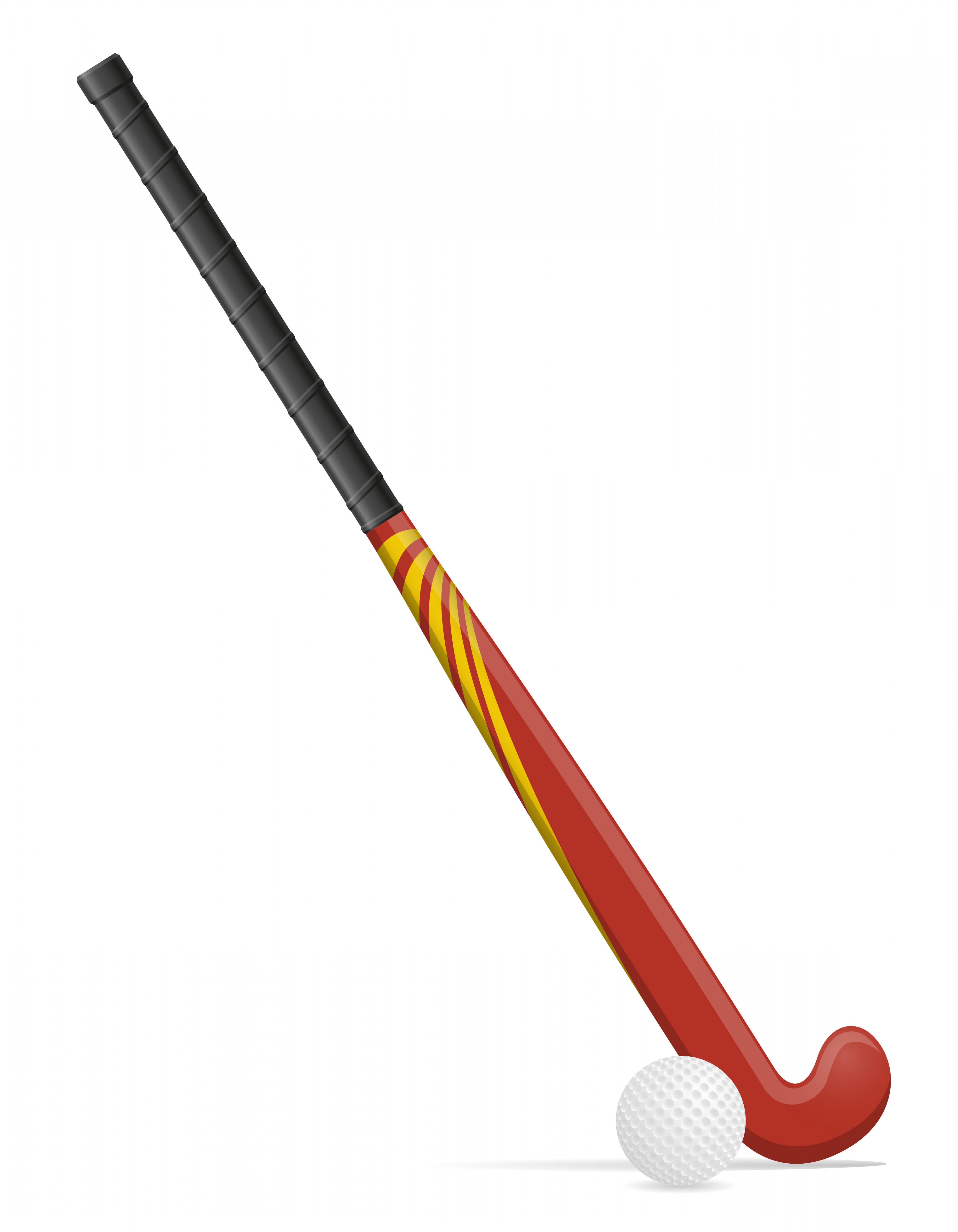 hockey bat and ball drawing