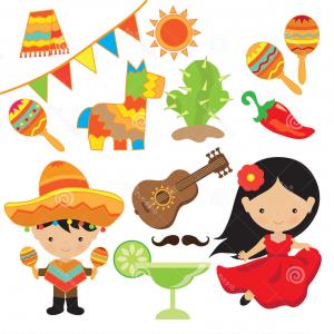 300x300 Stock Illustration Fiesta Vector Illustration Boy Girl Image