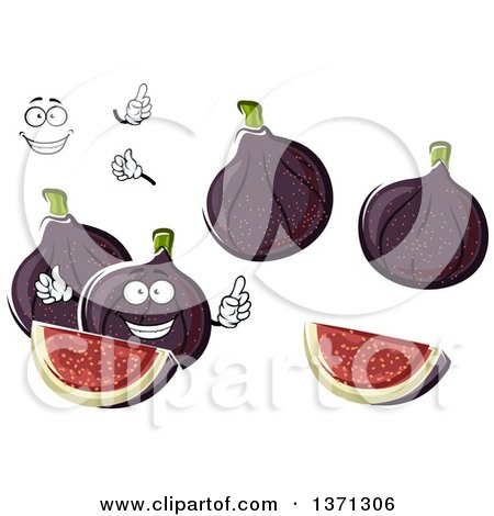 450x470 Clipart Of A Cartoon Face, Hands And Figs