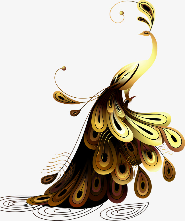 650x774 Golden Peacock, Peacock, Fig Vector Peac
