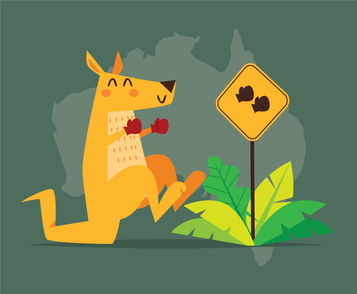 1136x936 Kangaroo Ready To Fight Vector Art Graphics