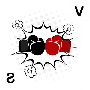 300x300 Boxing Sport Training Icon Boxing Gloves Fight Vector Studiogrfx
