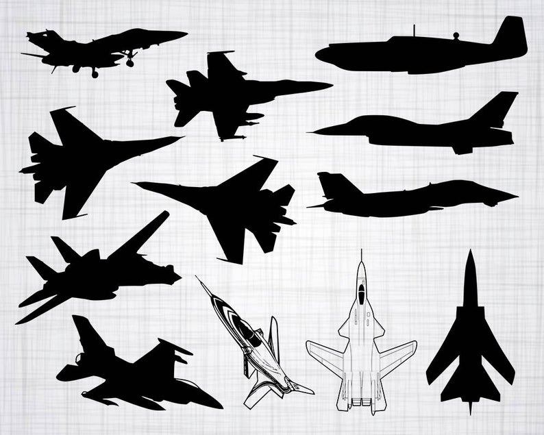794x635 Jet Fighter Bundle Jet Fighter Clipart Etsy