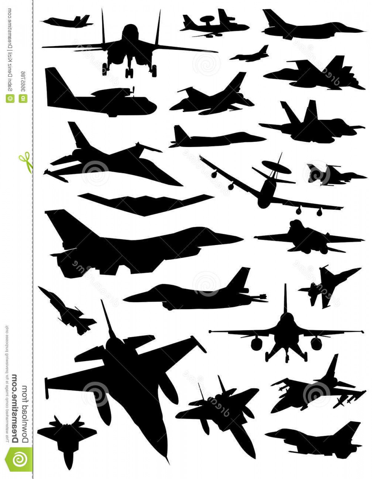 Fighter Jet Silhouette Vector at Vectorified.com | Collection of ...