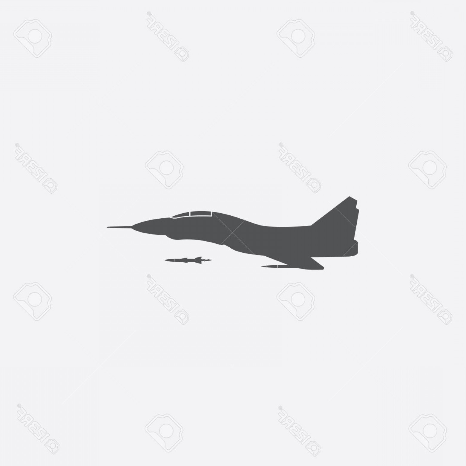 1560x1560 Photostock Vector Jet Fighter Icon Of Vector Illustration For Web
