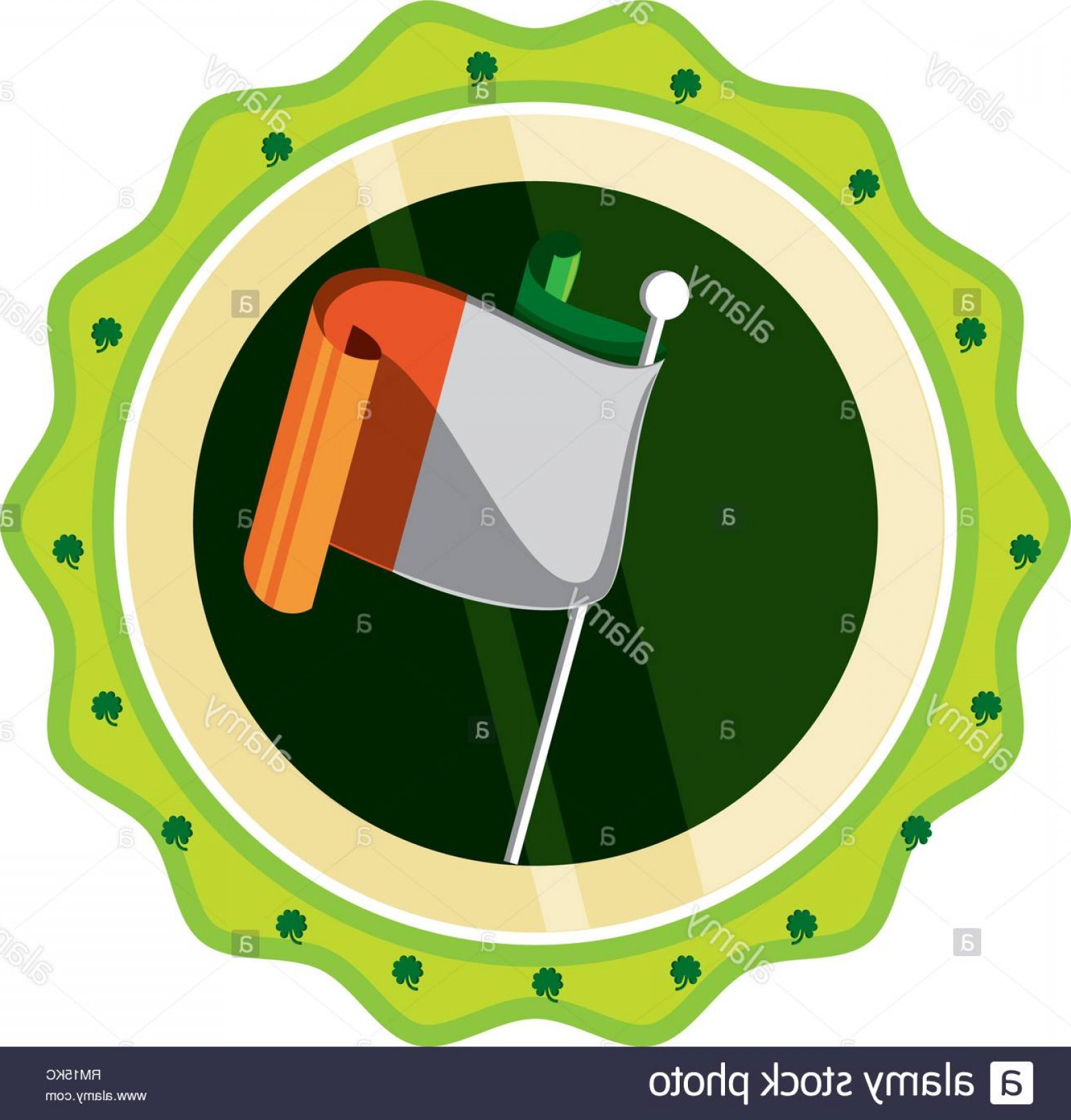 1560x1632 Flag Irish In Seal Isolated Icon Vector Illustration Design Image