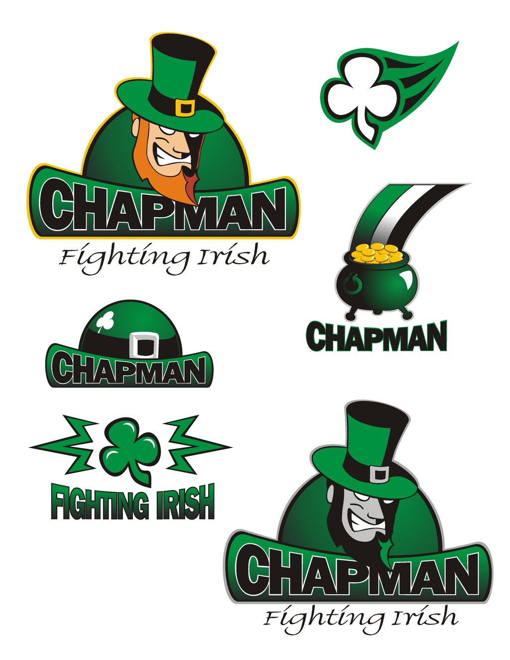 1024x1325 Free Download Chapman Fighting Irish Logos