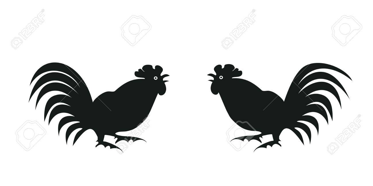 1300x650 Huge Collection Of 'fighting Rooster Silhouette' Download More