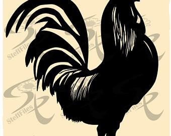 340x270 Rooster Vector Etsy