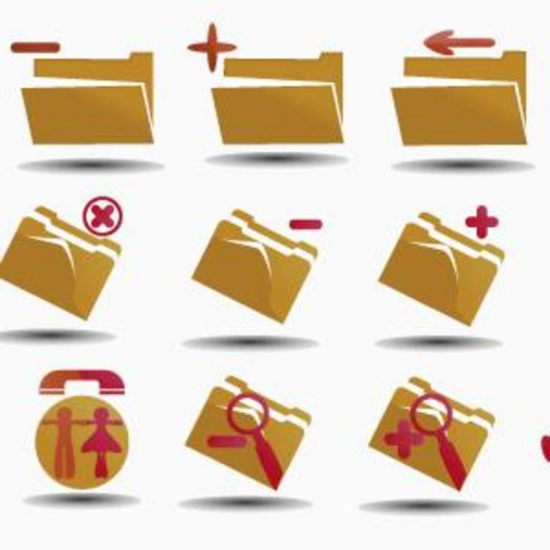 Orange Computer Folder Vector Icons Handandbeak 1123x1123 Orange Computer Folder Vector Icons Handandbeak