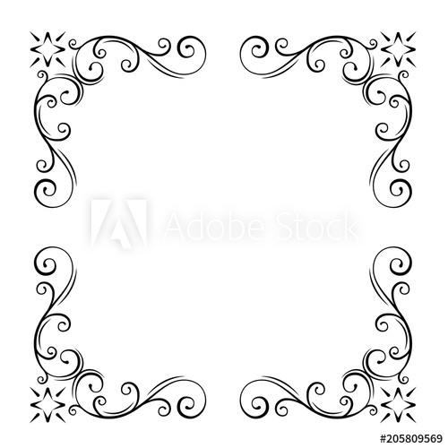 Filigree Corner Vector at Vectorified.com | Collection of Filigree ...