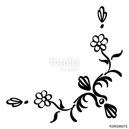 499x500 Floral Filigree Corner Accent Stock Image And Royalty Free Vector