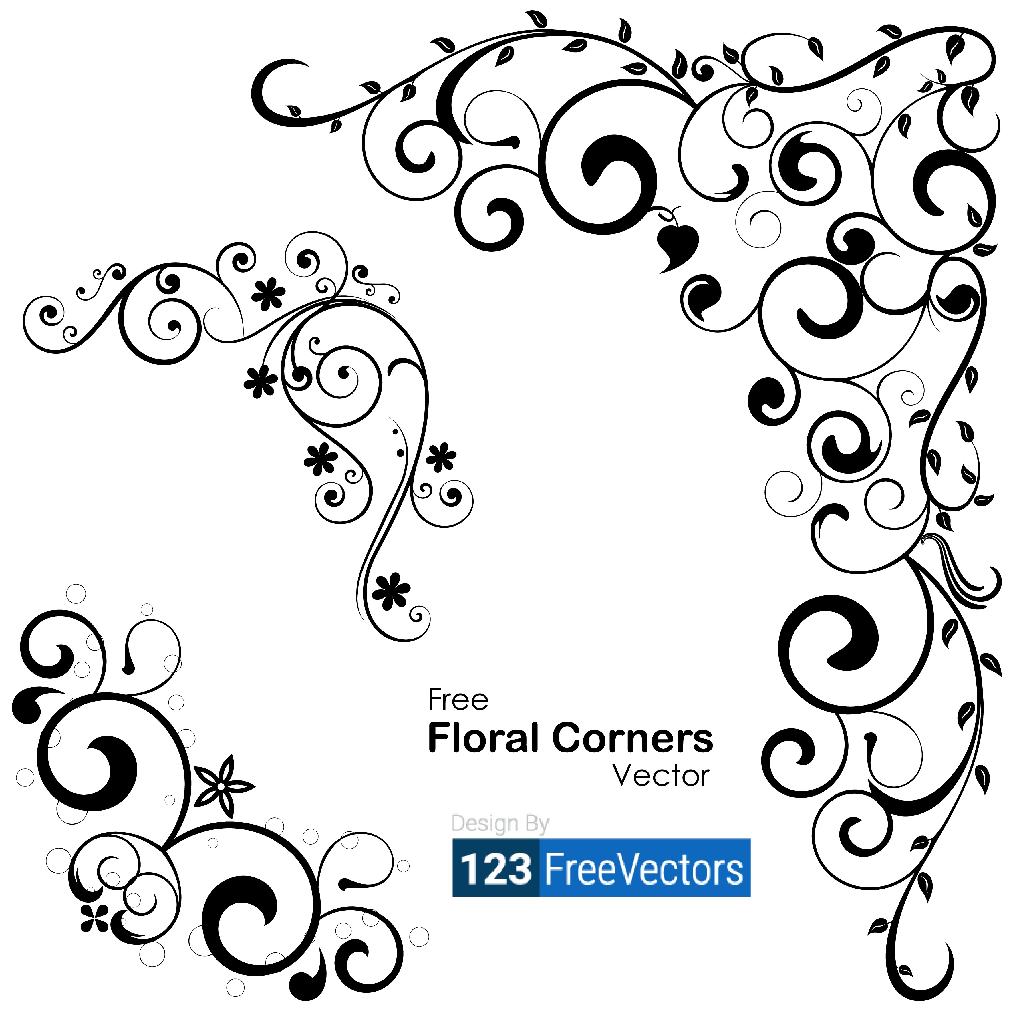 Filigree Corner Vector At Vectorified Com Collection Of