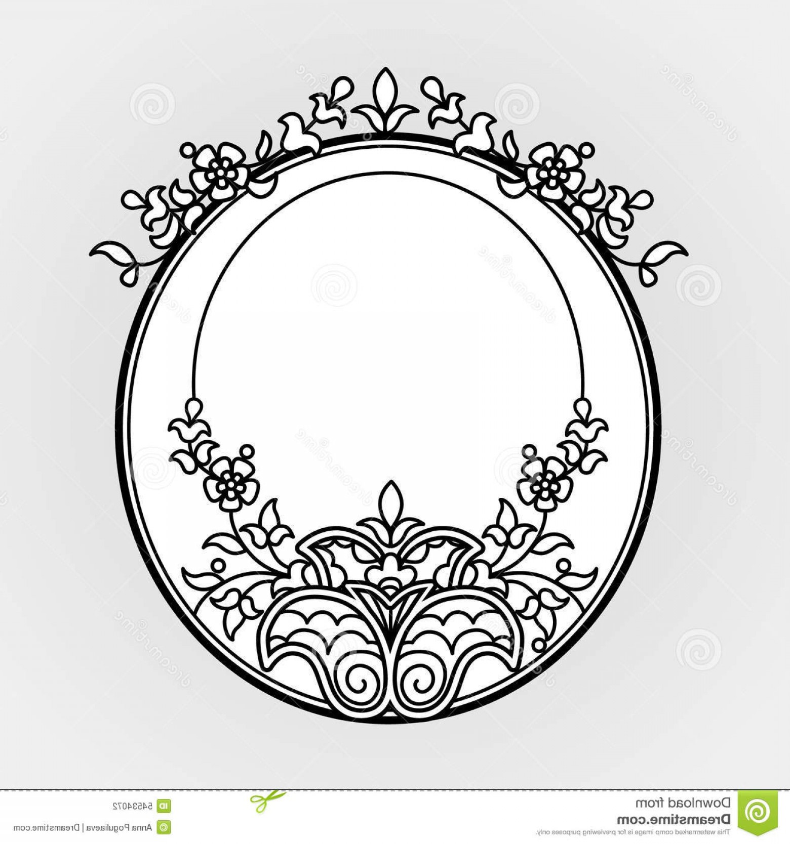 1560x1668 Stock Illustration Filigree Line Art Vector Frames Eastern Style