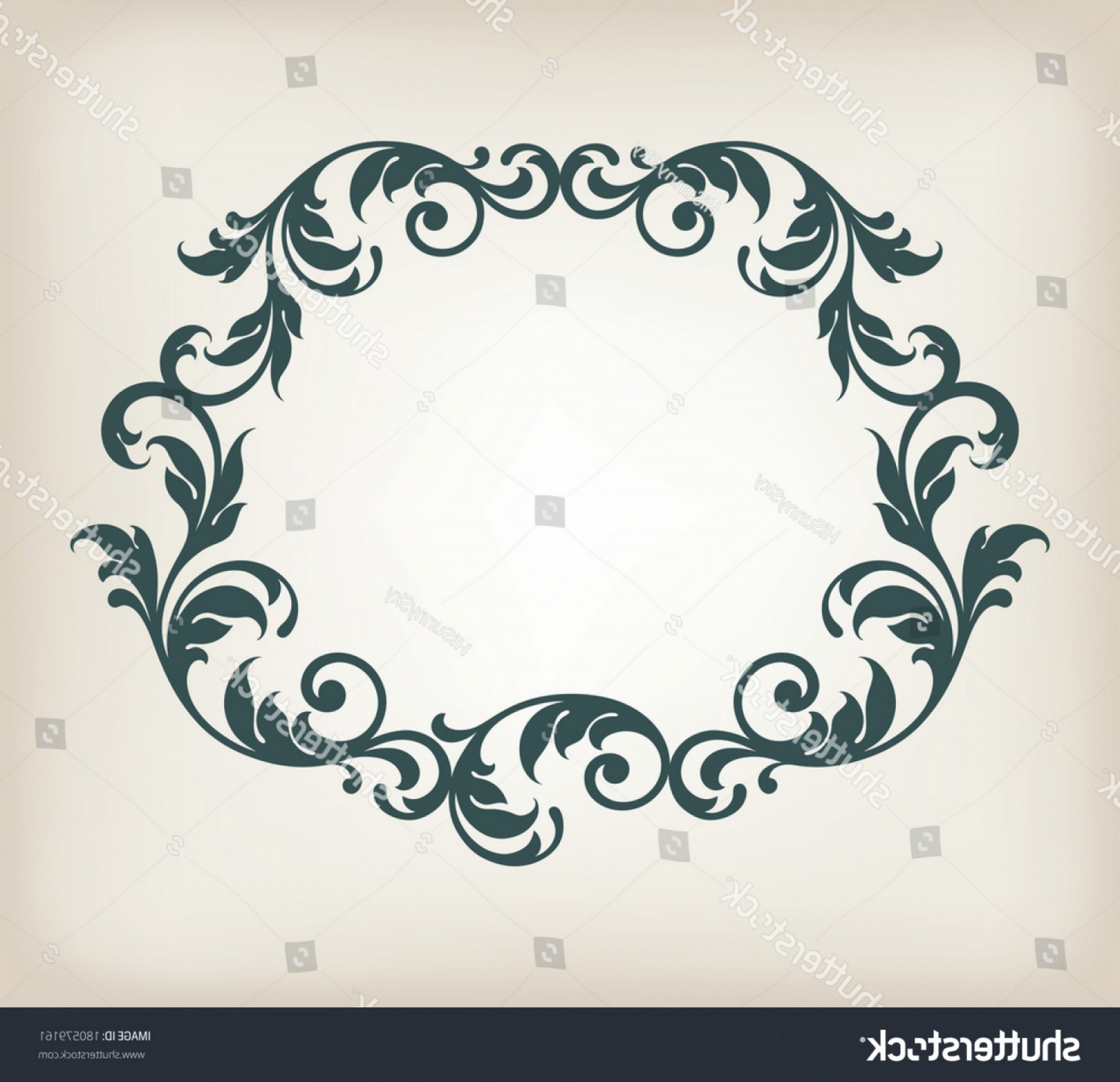Filigree Frame Vector