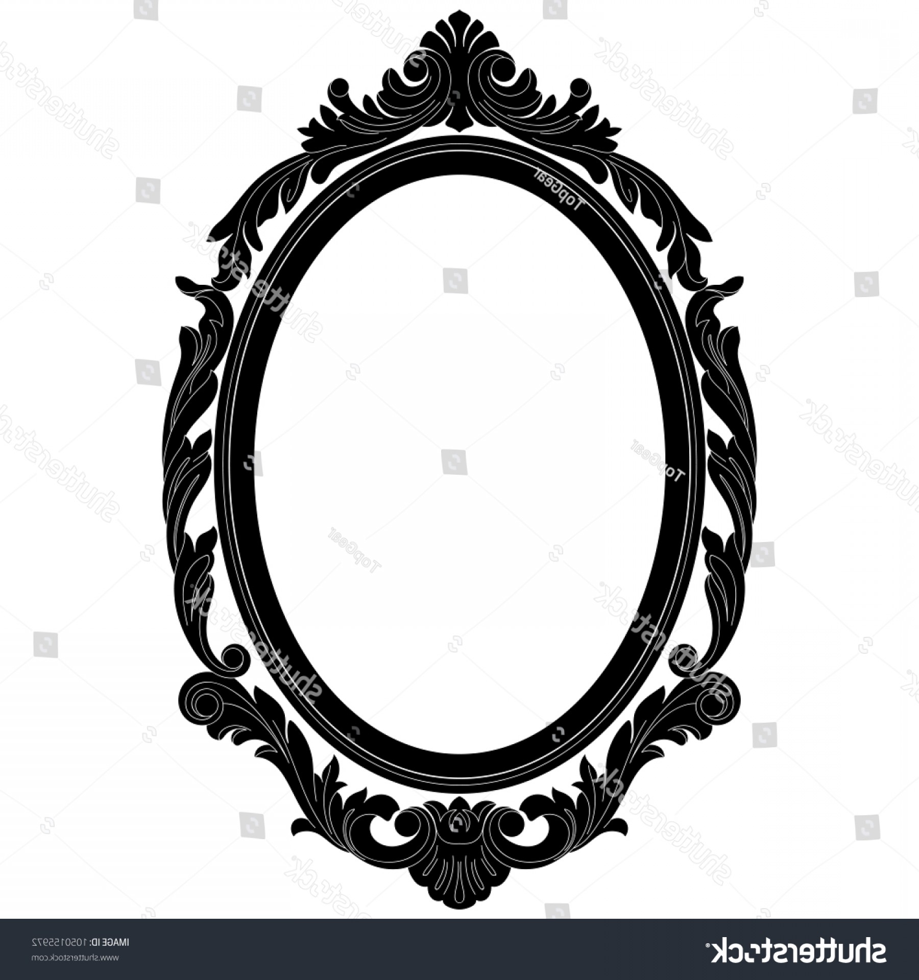 1800x1920 Filigree Oval Frame Vector Createmepink