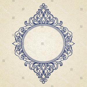 300x300 Filigree Vector Frame Victorian Style Ornate Cultracing