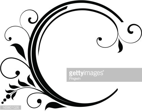 466x367 Page Decoration, Black And White Graphic Cricut