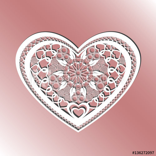 Cutting Card Laser Cut Heart Vector Panel Cutout Silhouette 500x500 Cutting Card Laser Cut Heart Vector Panel Cutout Silhouette