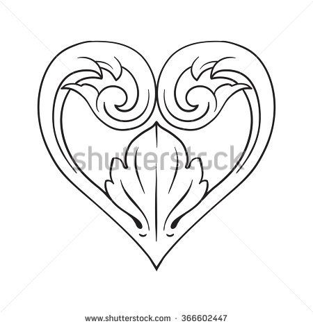 Image Result For How To Draw Filigree Heart Step 450x470 Image Result For How To Draw Filigree Heart Step