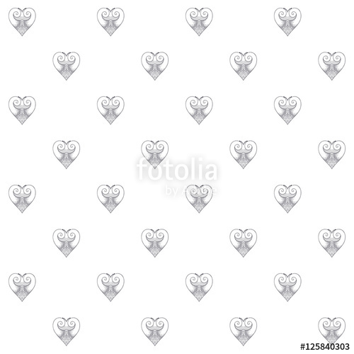 Vector Seamless Background Lacy Filigree Heart Suitable 500x500 Vector Seamless Background Lacy Filigree Heart Suitable