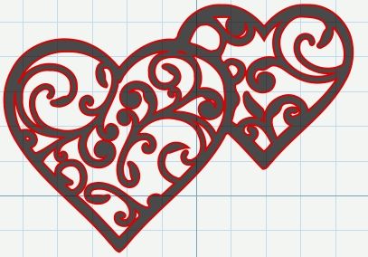 Free Filigree Swirly Hearts For Valentine's Day 407x284 Free Filigree Swirly Hearts For Valentine's Day