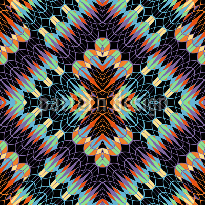 400x400 Filigree Meshes Seamless Vector Pattern