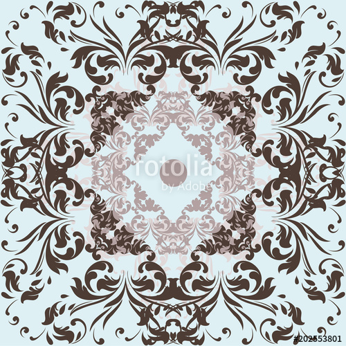 500x500 Vector Filigree Pattern With Swirl Ornament Stock Image